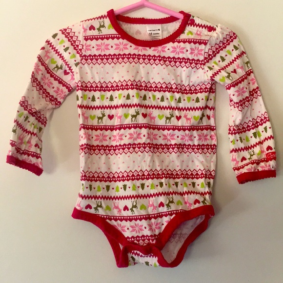 8/15 Carhartt reindeer & Christmas print onesie - Picture 1 of 4